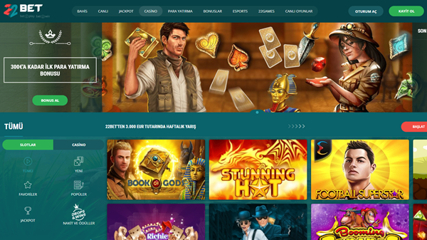 22bet casino sitesi giriş sayfası